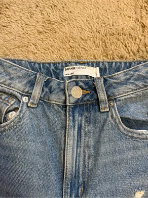 Garage Light Blue Distressed Boyfriend Jeans thumbnail 2