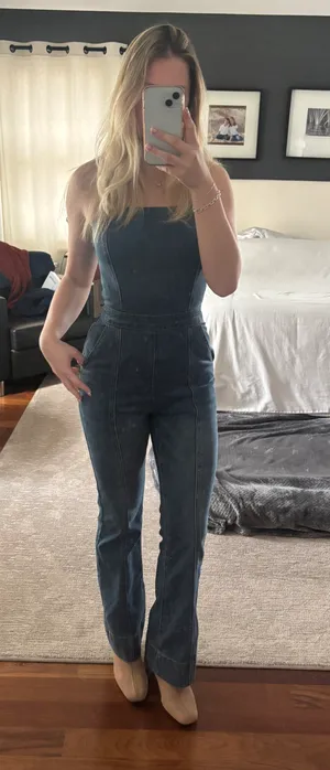 Happily Grey Denim Jumpsuit thumbnail 3