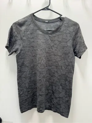 Lululemon athletica women’s breeze by polar spots titanium/black short sleeve thumbnail 2