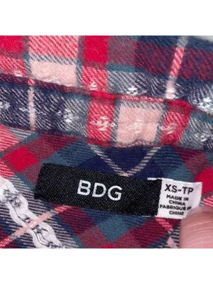 Vintage BDG urban outfitters Plaid Long Sleeve Button Down Shirt thumbnail 9