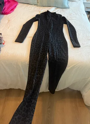 Black Windsor cheetah body suit thumbnail 1