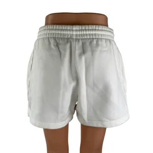 Aritzia TNA Sweatfleece Women's White Boyfriend Fit Lounge Mini Shorts Size S thumbnail 2