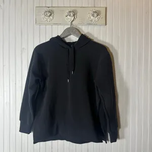 CALIA by Carrie Underwood Black Oversized Side Slit Hoodie thumbnail 3