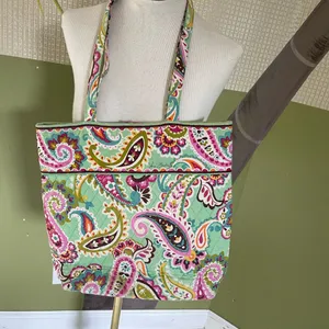 Vera Bradley Tutti Frutti Pattern Paisley Tote thumbnail 3