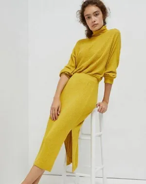 Anthropologie Mariah Ribbed Knit Maxi Dress gray size MP-A37 thumbnail 1