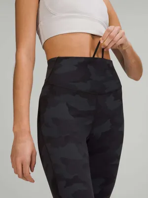 Lululemon Base Pace High-Rise Tight 28" *Brushed Nulux Black Camo Size 10 thumbnail 2