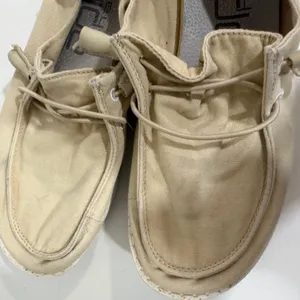 Hey Dude Wendy Size 7 Womens Cream Slip On Lightweight Shoes thumbnail 2