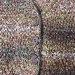 North Crest Brown Striped Button Wool Blend Cardigan Sweater Size Large 14-16 thumbnail 7