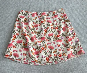 Princess Polly white floral mini skirt thumbnail 1