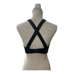 Victoria's Secret Pink Sport Bra M Ultimate Lightly Lined Black Back Closure thumbnail 2