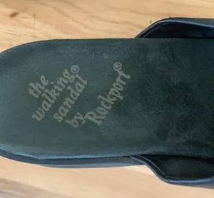 Rockport Black Leather The Walking Sandal Slides Womens 7W thumbnail 10