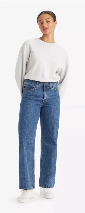 Levi’s 94 Baggy Jeans Women’s 27x31 Medium Wash Straight Leg High Rise Vintage thumbnail 1