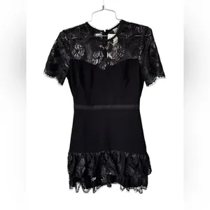 Shoshanna Manon Lace Dress in Black NWT 2 thumbnail 2