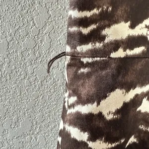 Michael Kors Brown & Cream Abstract‎ Print Bodycon Dress SZ 12 Old Money Chic thumbnail 12