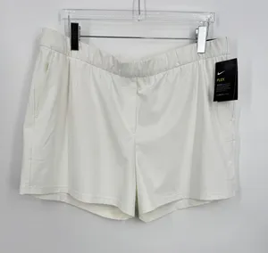 Nike Dri-Fit Flex golf shorts women's 2XL standard fit performance white NEW thumbnail 1