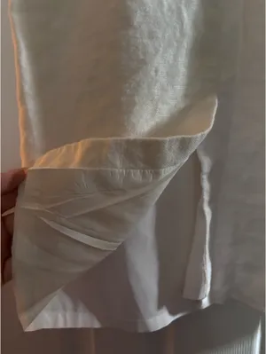 White Linen Pencil Skirt Banana Republic thumbnail 6