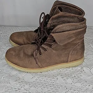 Cliffs BTW White Mountain Derby brown lace up high top ankle boots sz 8.5 thumbnail 4