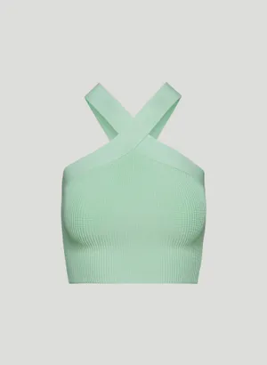 Aritzia Sculpt Knit Criss Cross Cropped Tank thumbnail 4