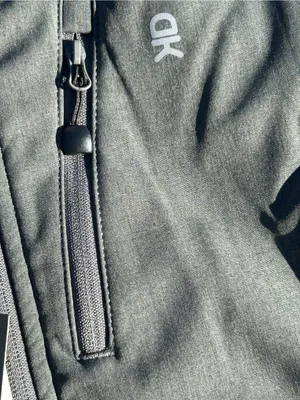 Little Donkey Andy Women’s Hooded Softshell Jacket Gray Solid Logo Sz S thumbnail 8