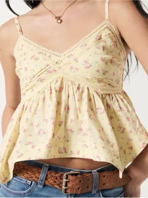 Hollister Yellow Floral Tank thumbnail 1