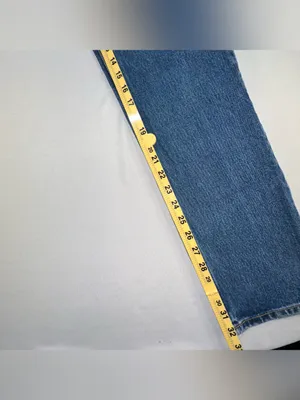 Lawman Western Jeans Sz 7 Lace Up Fly Pleather Inserts Bare Back High Rise Vtg thumbnail 9