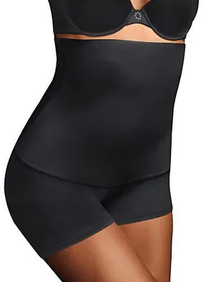 Flexees Black Shaping Shorts with High Waistband Size Small thumbnail 1