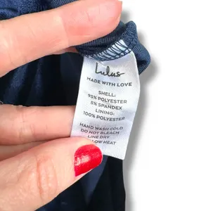 NEW Lulus Coveted Confidence Navy Blue Velvet Asymmetrical Maxi Dress Small thumbnail 10