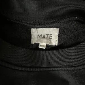 MATE the Label Sweatshirt 100% Organic Cotton Black Oversized Crewneck Size M/L thumbnail 4