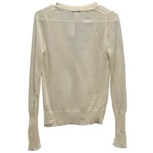 NEW J.Crew Cardigan Womens S Ivory Alpaca Merino Wool V-Neck‎ Rhinestone 33966 thumbnail 7