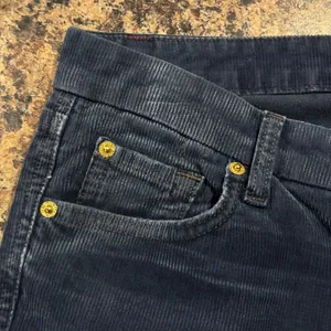 7 For All Mankind Bootcut Corduroy Pants A Pocket Low Rise Navy Minimalist 29 thumbnail 10