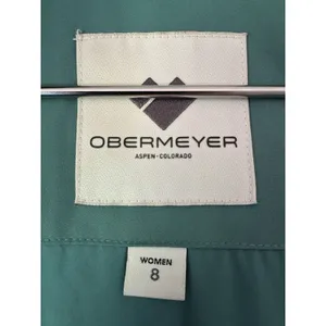 Obermeyer Tuscany II Women's Insulated Ski Jacket Coat Green Fur Trim Size 8 thumbnail 10