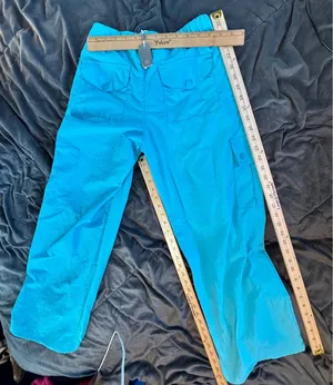 Tractr Girls Blue Nylon Cargo Pants Wide Leg Utility Size 14 23718-C2YB thumbnail 1