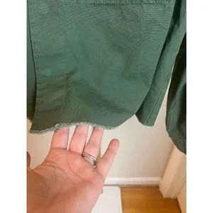 Anthropologie Twelve by ontwelfth Green Jacket with Fuzzy Collar Sz. M thumbnail 3