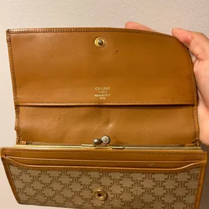Celine long wallet macadam beige PVC x leather thumbnail 5