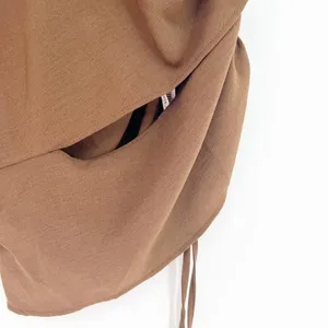 Zara Asymmetrical Top Women's XS‎ Brown Going Out Minimalist Chic thumbnail 5