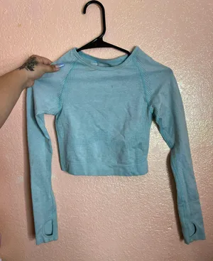 PINK seamless workout shirt thumbnail 1