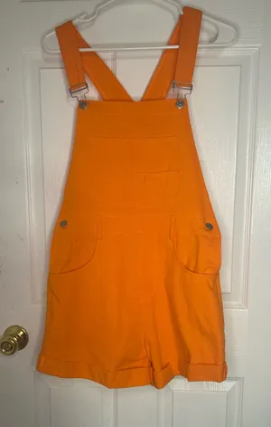 Orange Amazon short overalls  thumbnail 1
