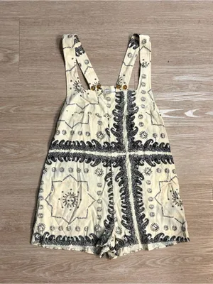 Urban Outfitters Bandana-Print Romper thumbnail 1
