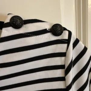 Ellison Black And White Striped T Shirt Dress Size Medium Coastal Resort thumbnail 3