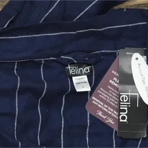 NEW Felina Womens Mirielle Robe Peacoat 900794 Navy Blue L thumbnail 4