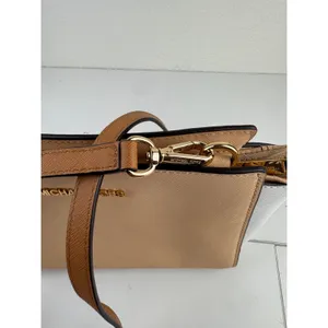 Michael Kors Crossbody Bag Selma White‎ Leather Satchel Purse thumbnail 4