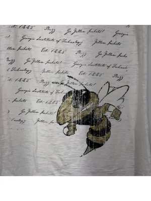 Pressbox Georgia Tech Yellow Jackets Burnout Graphic Tee Size Large thumbnail 2