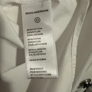 Good American *The Good Shirt* Women's 0 XS White Oxford Oversized Preppy Loose thumbnail 8