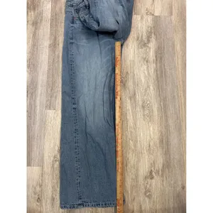 Zara Womens Wide Leg High Rise Jeans Medium Blue Cotton Denim Size 6 thumbnail 8