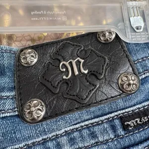 Miss Me Chain Pocket Low Rise Bootcut Western Rhinestone Jeans Size‎ 28 thumbnail 8