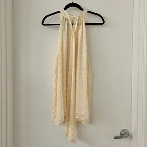 Torrid Chiffon Clip Dot Lurex Mock Neck Halter Sleeveless Top Size 2X NWT thumbnail 8