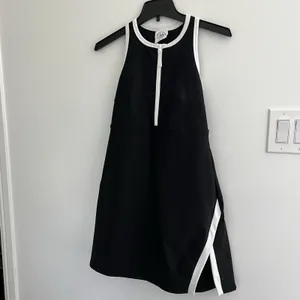 SAGE Collective Women’s Black Active Tennis Dress w/ Shorts Racerback SMALL EUC thumbnail 6