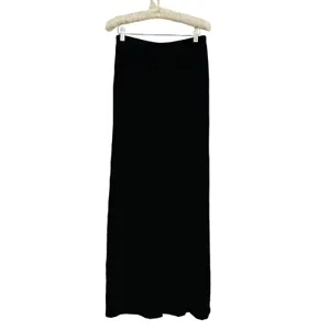 Patra Vintage 90s Velvet Long Maxi Black Skirt Whimsigoth‎ Vamp Witchy USA READ thumbnail 2
