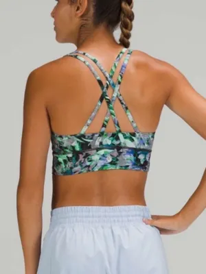 Lululemon Energy Long Line Bra in Rapid Flourish Multi thumbnail 2
