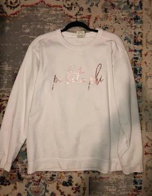 Comfort Colors Sweatshirt Pi Phi thumbnail 1